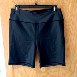 BIKE SHORTS!!! Victoria’s Secret/Victoria Sport shiny fabric super cozy. Size L.